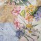 1 Yard Cotton Crepe Fabric - Pink, Yellow and Blue Floral and Paisley Patchwork